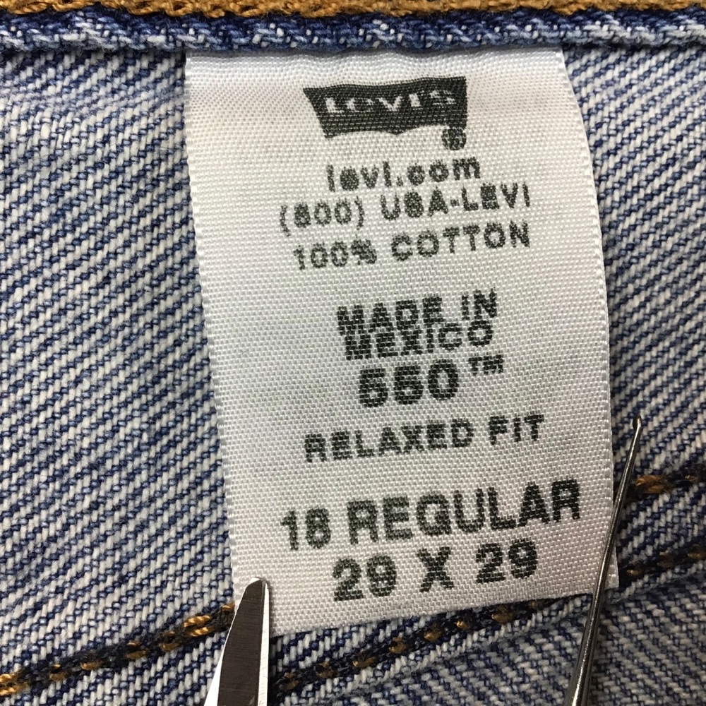 VTG LEVI’S 550 High Rise Relaxed Fit Tapered Leg Jeans - Picture 11 of 13